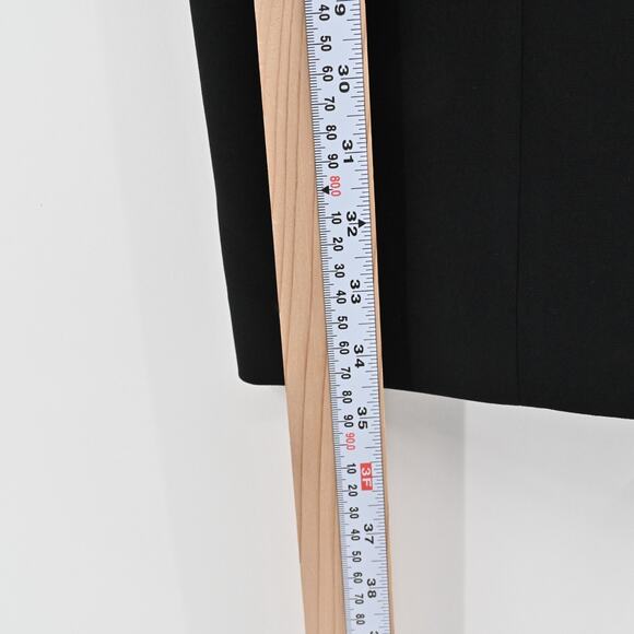 ELIE TAHARI Dress Size 8 Black Scoop Neck Pleated Front Detail Sleeveless Mini - Picture 13 of 13